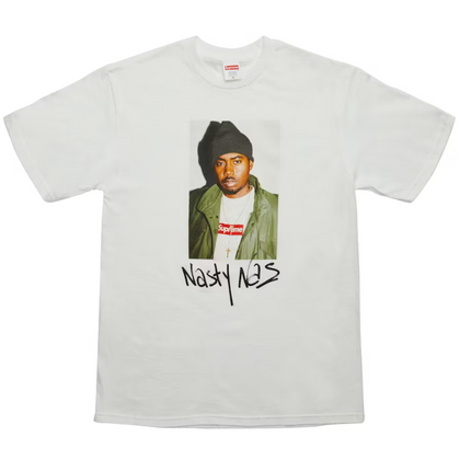 Supreme Nas Tee White