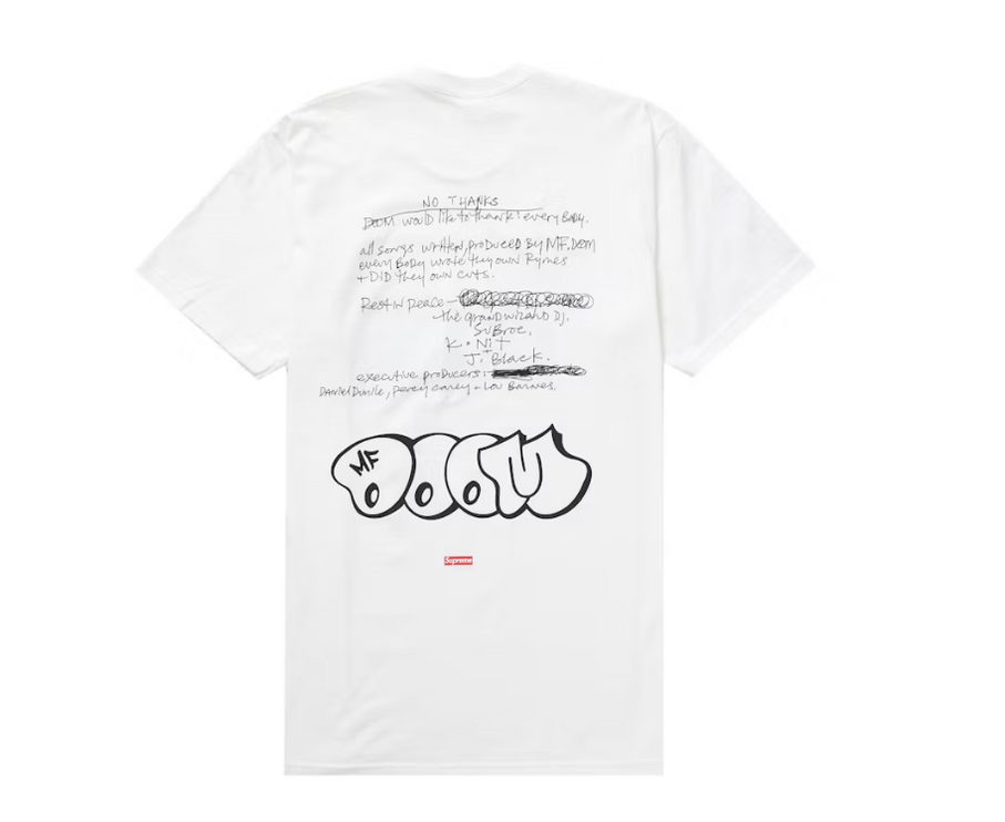 Supreme MF DOOM Tee White