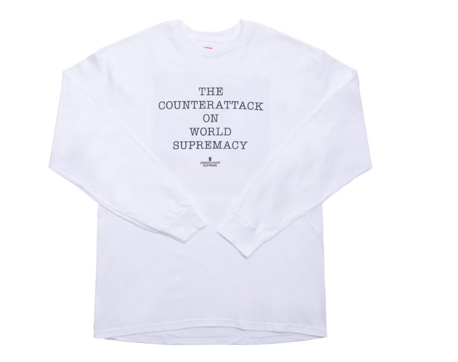 Supreme UNDERCOVER/Public Enemy Counterattack L/S Tee White