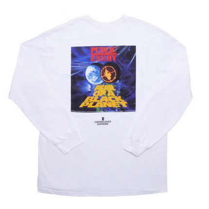 Supreme UNDERCOVER/Public Enemy Counterattack L/S Tee White