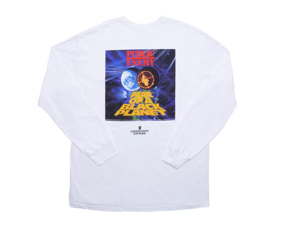 Supreme UNDERCOVER/Public Enemy Counterattack L/S Tee White