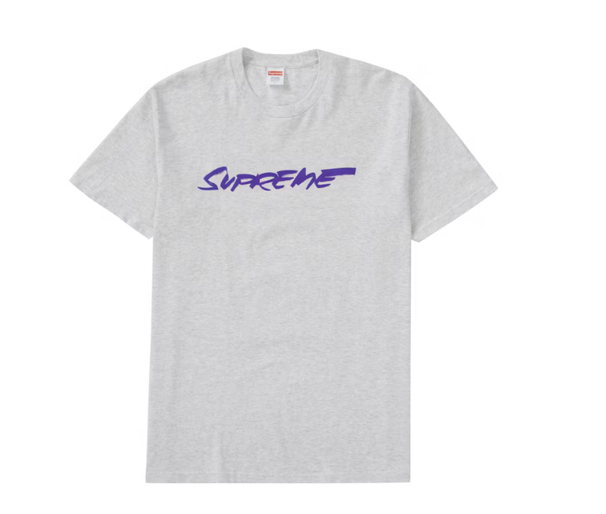 Supreme Futura Logo Tee Ash Grey