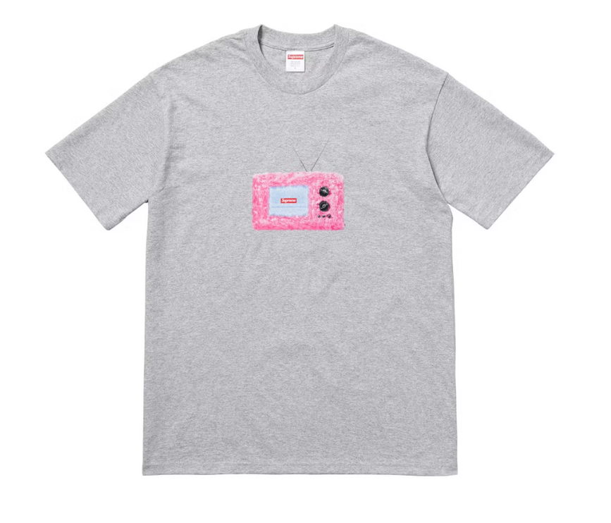 Supreme TV Tee Heather Grey