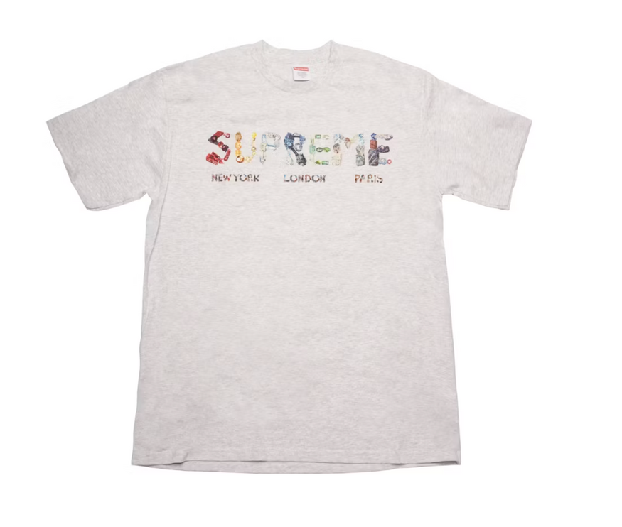 Supreme Rocks Tee Ash Grey