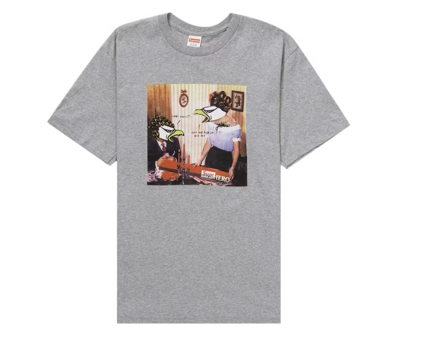 Supreme ANTIHERO Curbs Tee Heather Grey