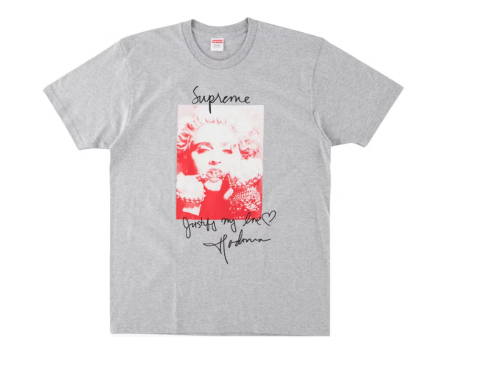 Supreme Madonna Tee Heather Grey