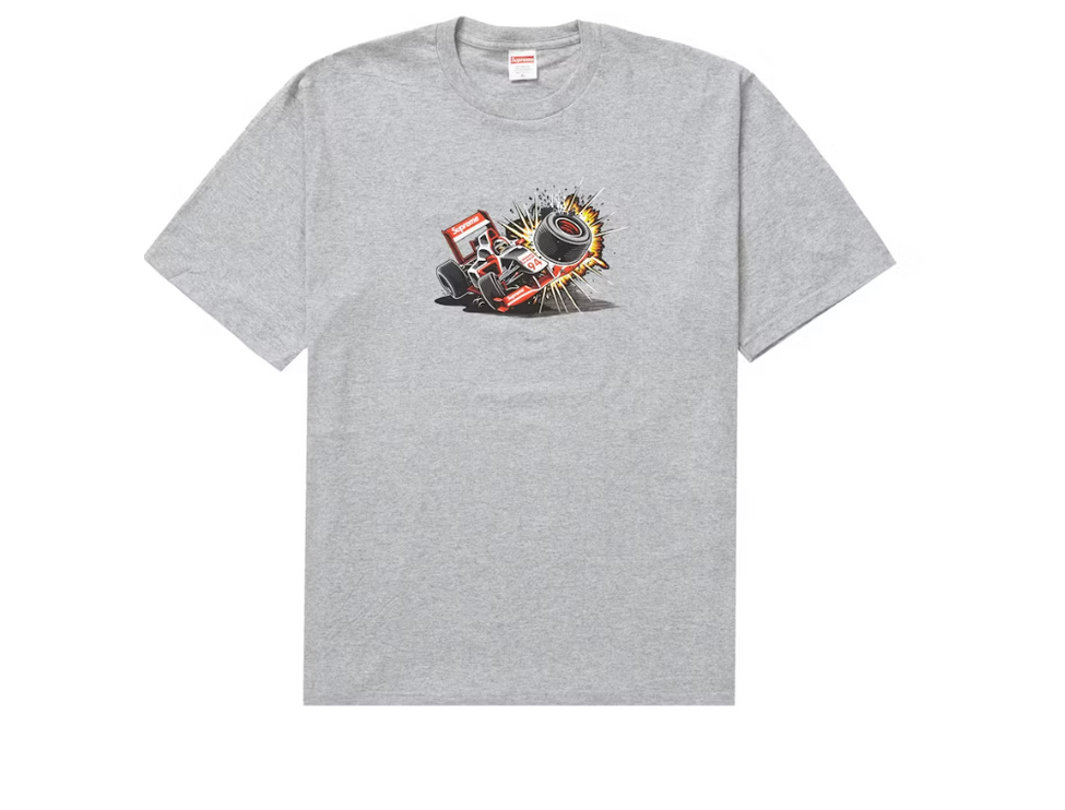 Supreme Crash Tee (FW21) Heather Grey