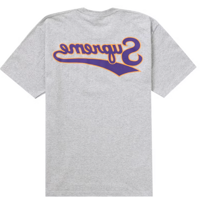 Supreme Backwards Tee Heather Grey