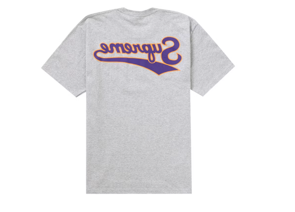 Supreme Backwards Tee Heather Grey