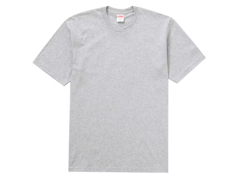 Supreme Backwards Tee Heather Grey