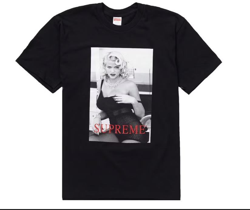 Supreme Anna Nicole Smith Tee Black