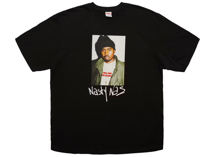 Supreme Nas Tee Black