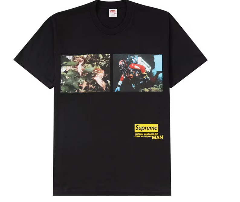 Supreme JUNYA WATANABE CDG MAN Nature Tee Black