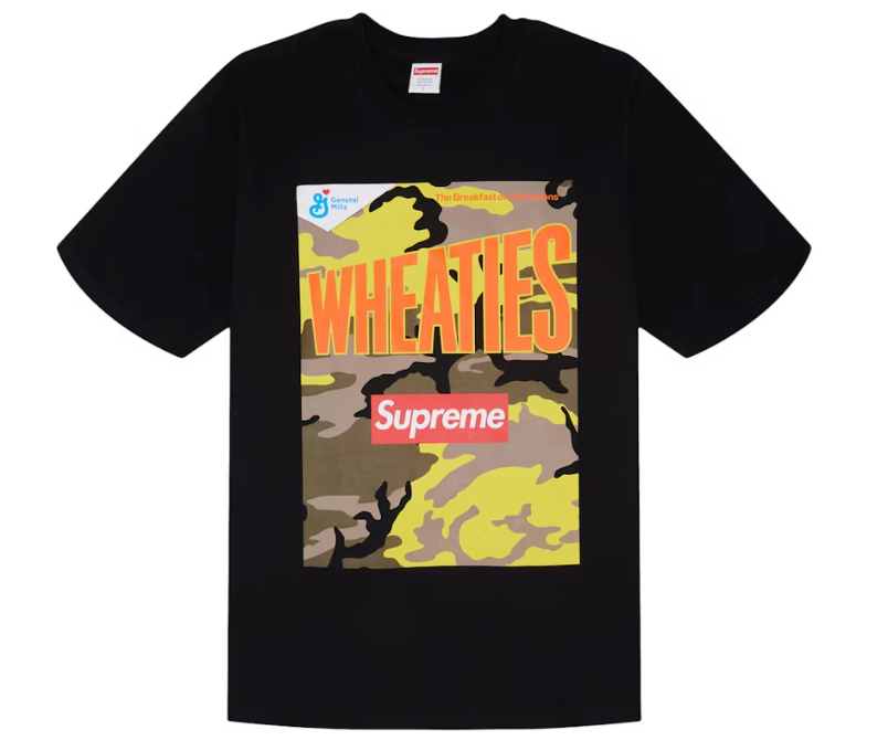 Supreme Wheaties Tee Black