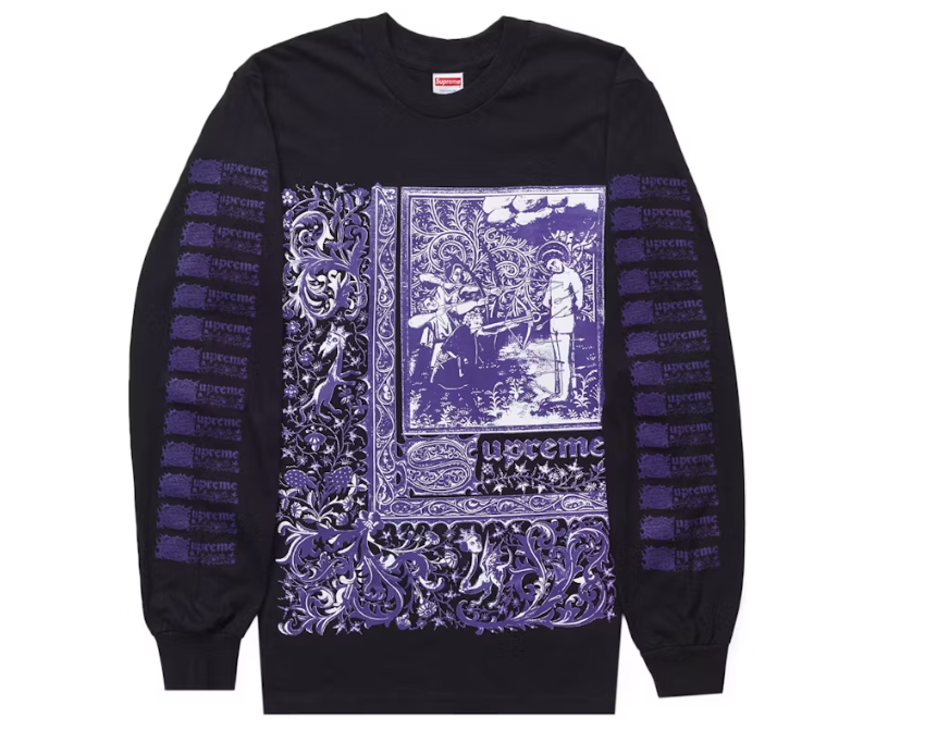 Supreme Saint Sebastian L/S Tee Black