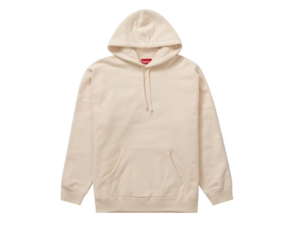 Supreme Beaded Hooded Sweatshirt Natural