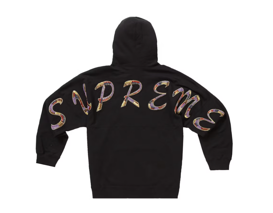 Supreme Beaded Hooded Sweatshirt Black