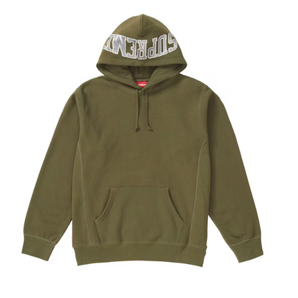 Supreme Sequin Arc Hooded Sweatshirt Dark Olive