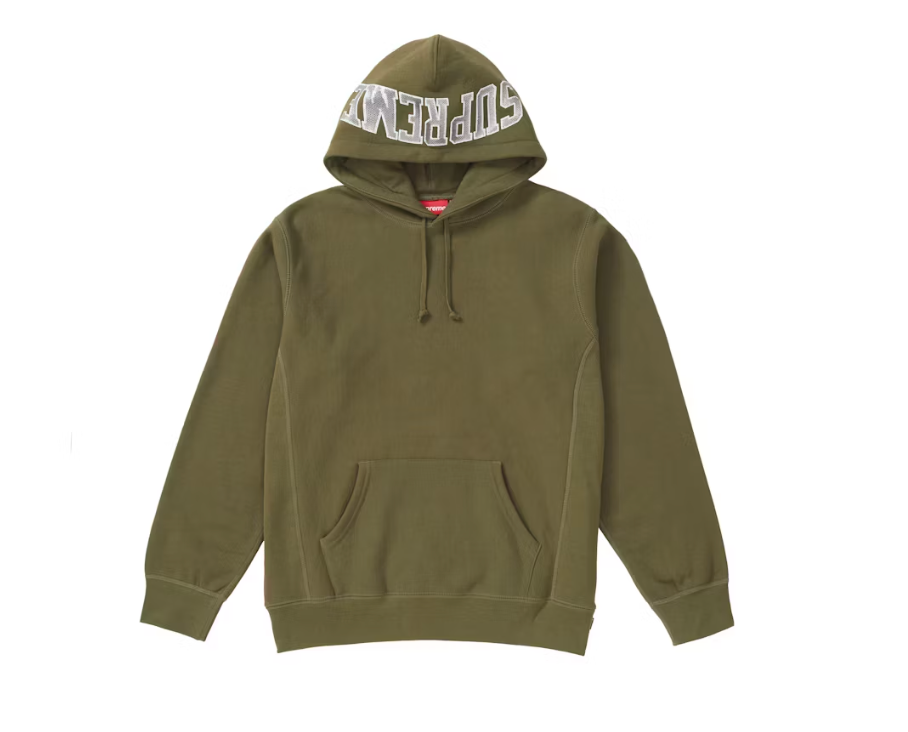 Supreme Sequin Arc Hooded Sweatshirt Dark Olive