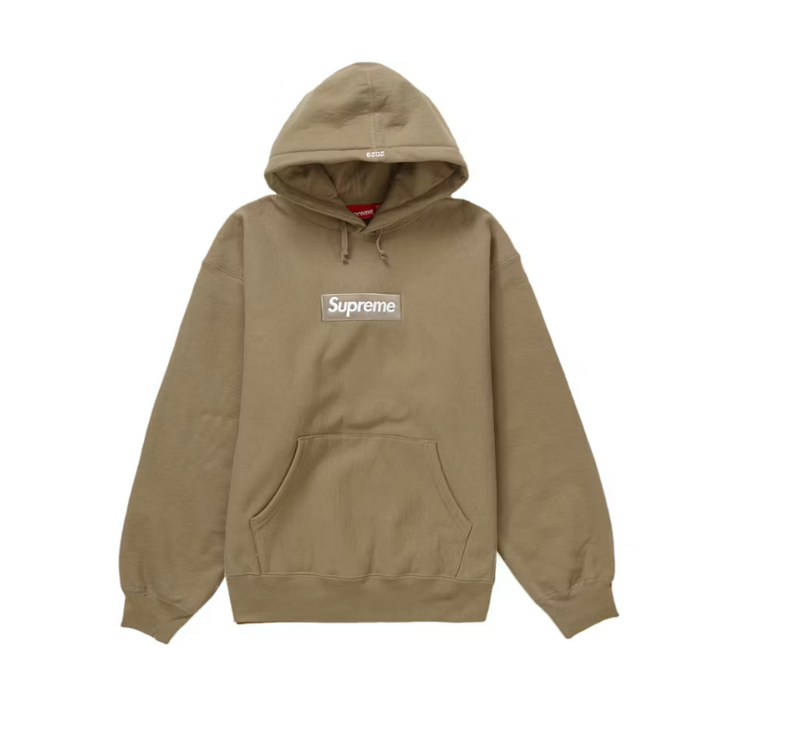 Supreme Box Logo Hooded Sweatshirt (FW23) Dark Sand