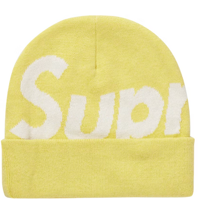 Supreme Big Logo Beanie (FW21) Yellow