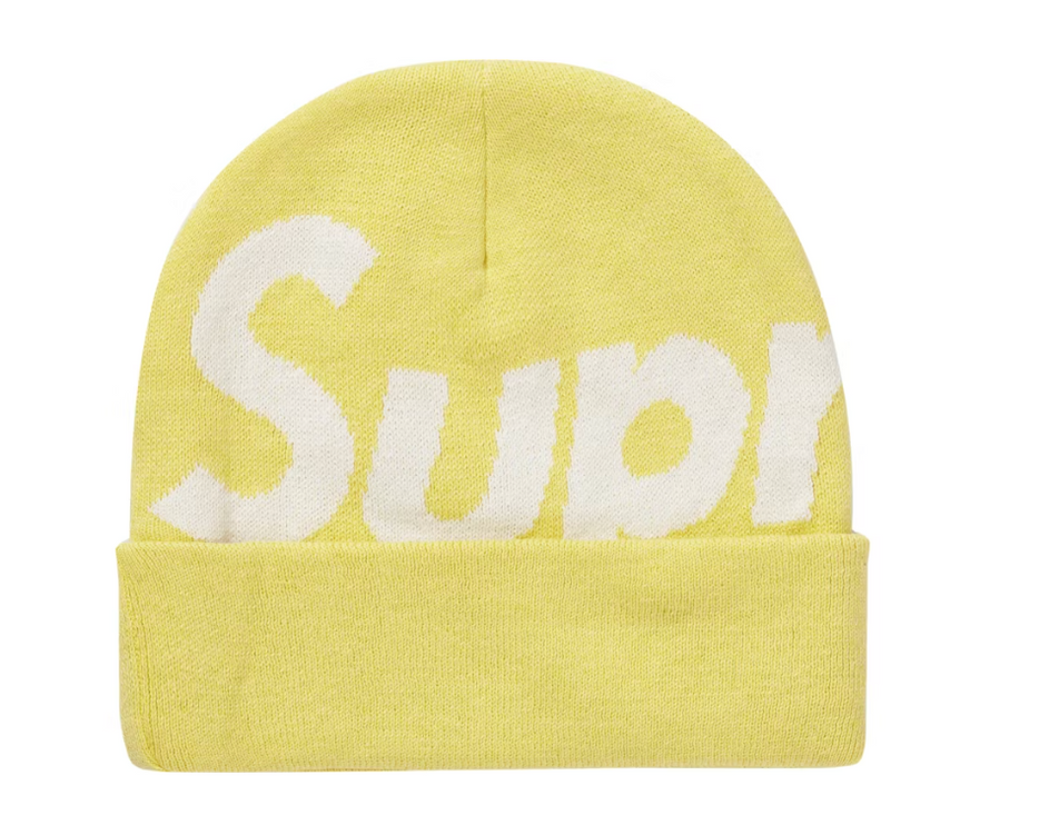 Supreme Big Logo Beanie (FW21) Yellow