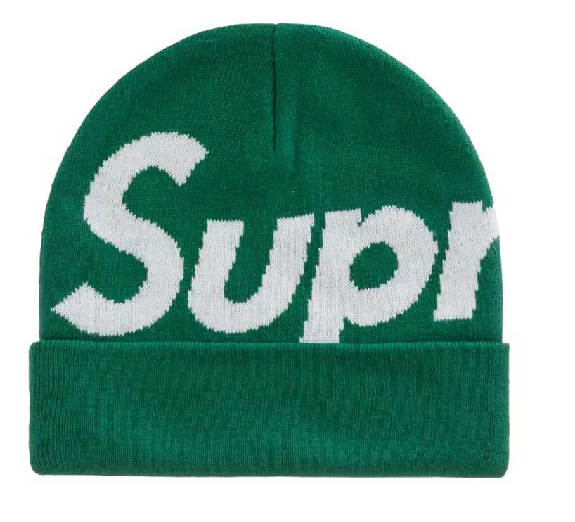 Supreme Big Logo Beanie (FW22) Dark Green