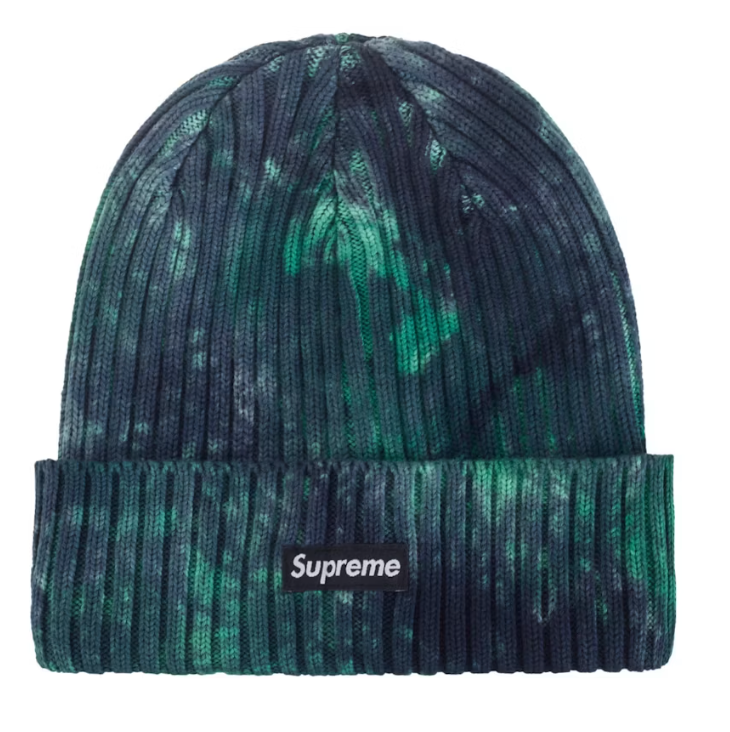 Supreme Overdyed Beanie (SS24) Splatter Green