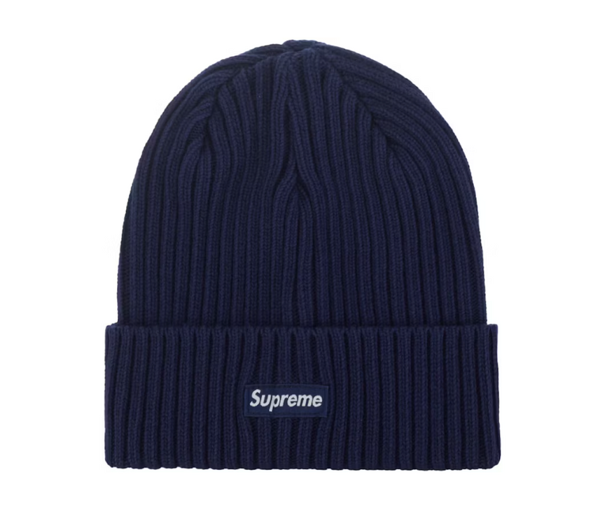 Supreme Overdyed Beanie (SS24) Navy