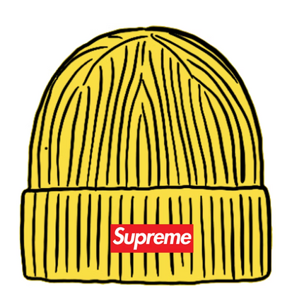 Supreme Overdyed Beanie Yellow