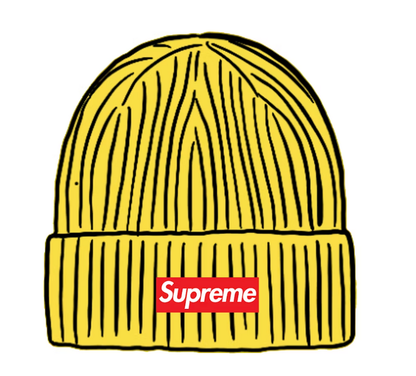 Supreme Overdyed Beanie Yellow