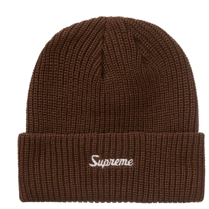 Supreme Loose Gauge Beanie Brown