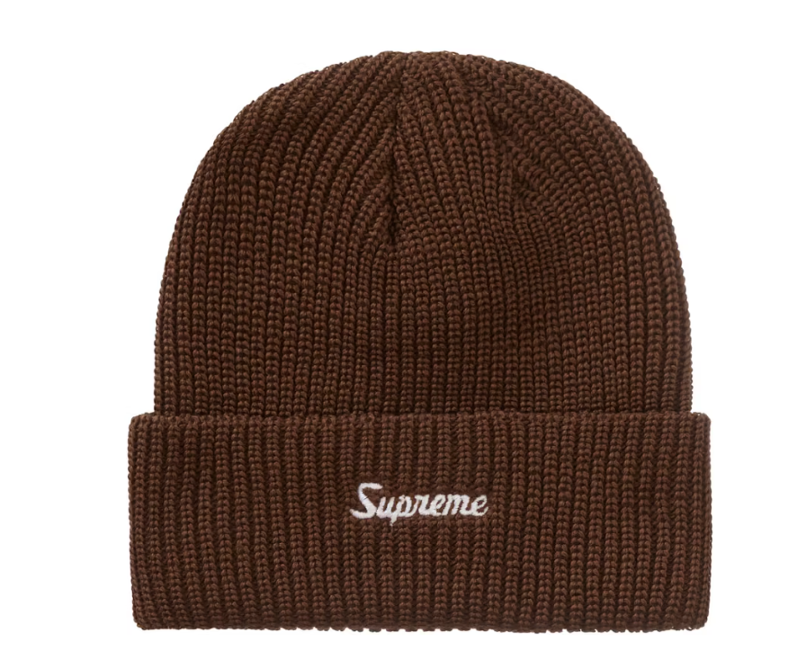 Supreme Loose Gauge Beanie Brown