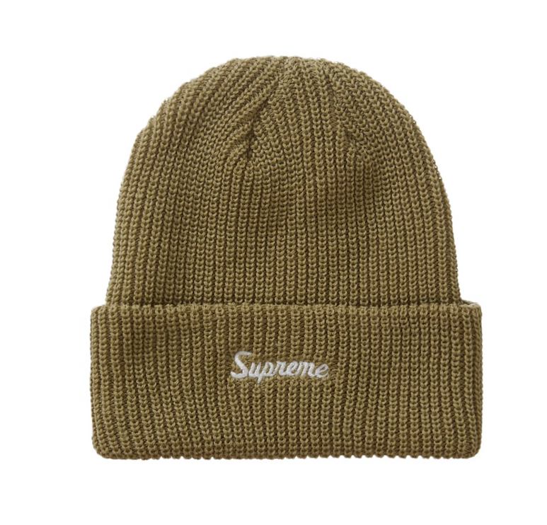 Supreme Loose Gauge Beanie (FW22) Taupe