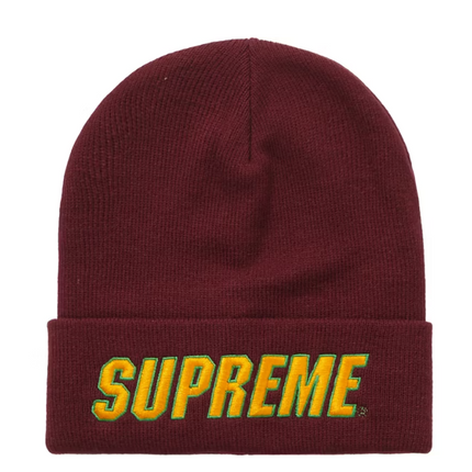 Supreme Slant Beanie Burgundy