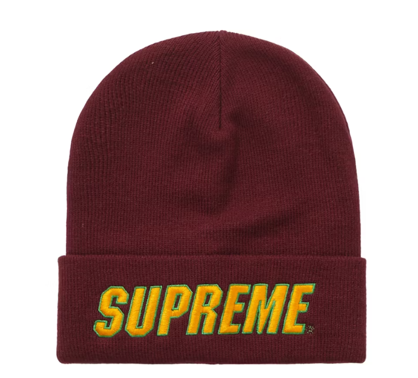 Supreme Slant Beanie Burgundy