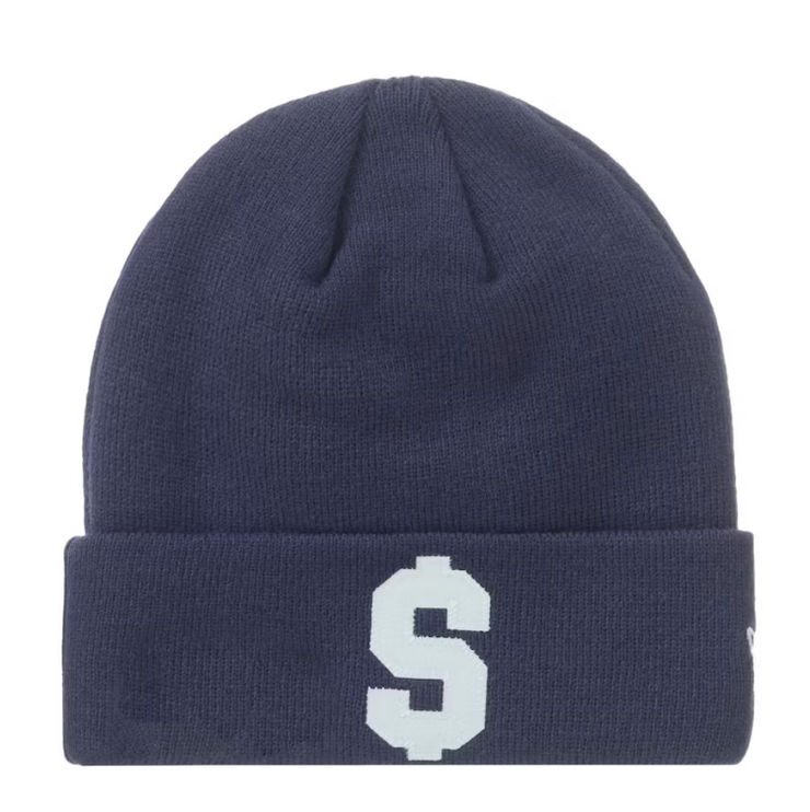 Supreme New Era $ Beanie Navy