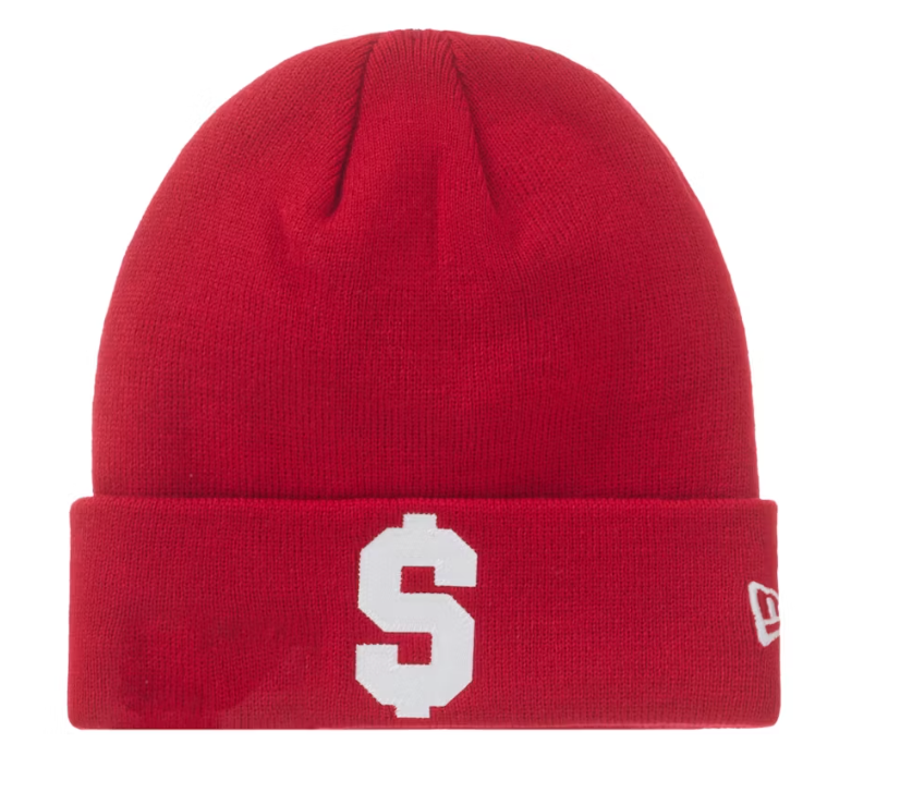 Supreme New Era $ Beanie Red