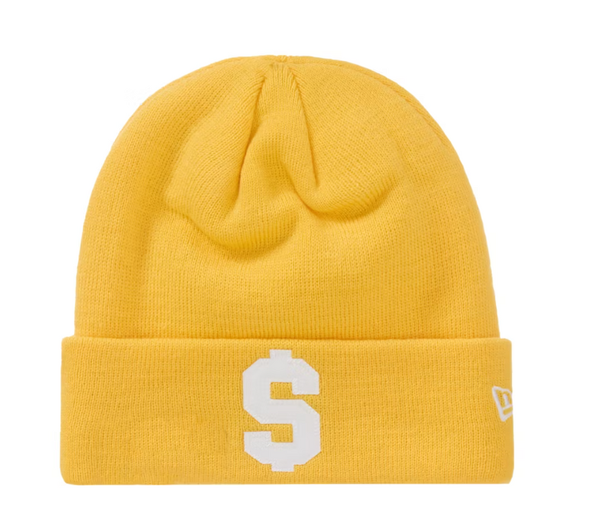 Supreme New Era $ Beanie Gold