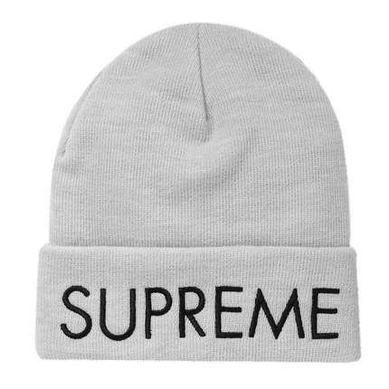 Supreme Capital Beanie Ash Grey