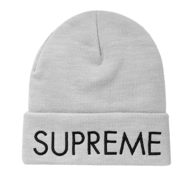 Supreme Capital Beanie Ash Grey