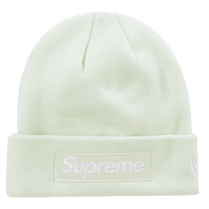 Supreme New Era Box Logo Beanie (FW23) Light Green