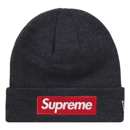 Supreme New Era Box Logo Beanie (FW21) Charcoal