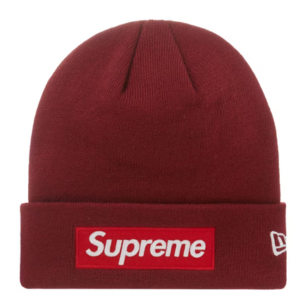 Supreme New Era Box Logo Beanie (FW22) Cardinal