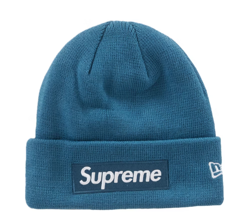 Supreme New Era Box Logo Beanie (FW23) Blue