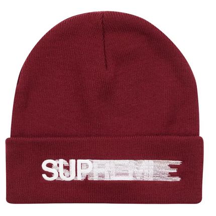 Supreme Motion Logo Beanie (SS23) Burgundy