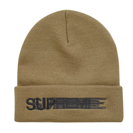 Supreme Motion Logo Beanie (SS23) Taupe