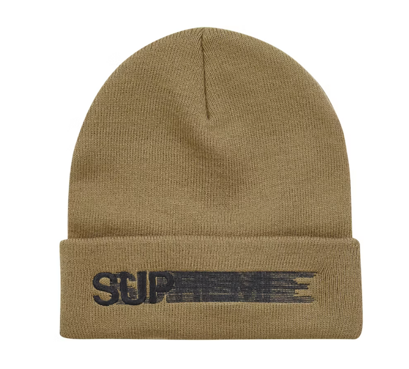 Supreme Motion Logo Beanie (SS23) Taupe