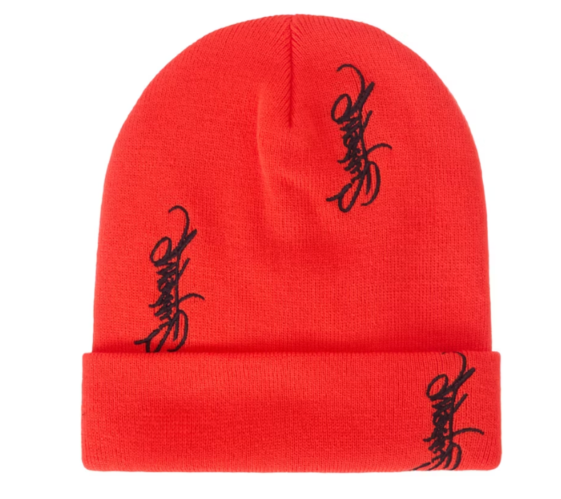 Supreme Tag Beanie Bright Orange