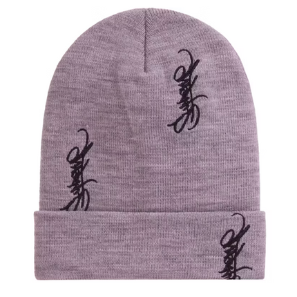 Supreme Tag Beanie Heather Grey